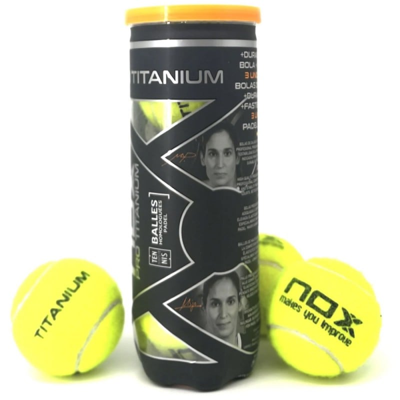NOX TITANIUM BALL TUBE at only 4,95 € in Padel Market
