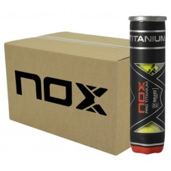 BOX OF 24 BALL TUBES NOX PRO TITANIUM at only 142,80 € in Padel Market