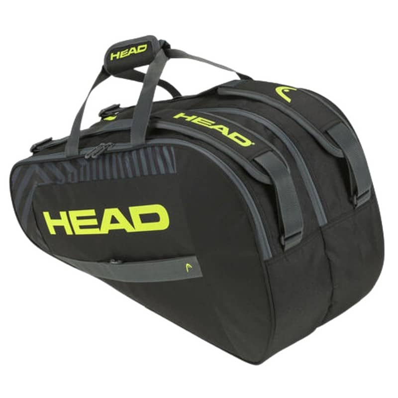 HEAD PADEL BAG M 2023 BLACK-YELLOW (RACKET BAG) at only 32,95 € in Padel Market