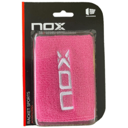 NOX PINK WHITE LOGO WRISTBAND 2 UNITS at only 5,95 € in Padel Market