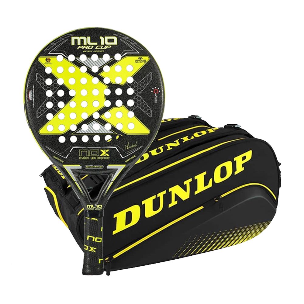 nuestra educador Barrio bajo Nox ML10 Pro Cup Rough Surface Edition 2022 Racket + Dunlop Elite Racketbag  Pack