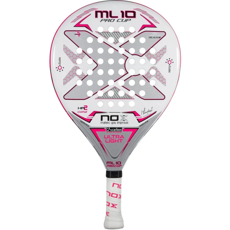 NOX ML10 PRO CUP ULTRALIGHT SILVER RACKET BY MIGUEL LAMPERTI at only 49,95 € in Padel Market