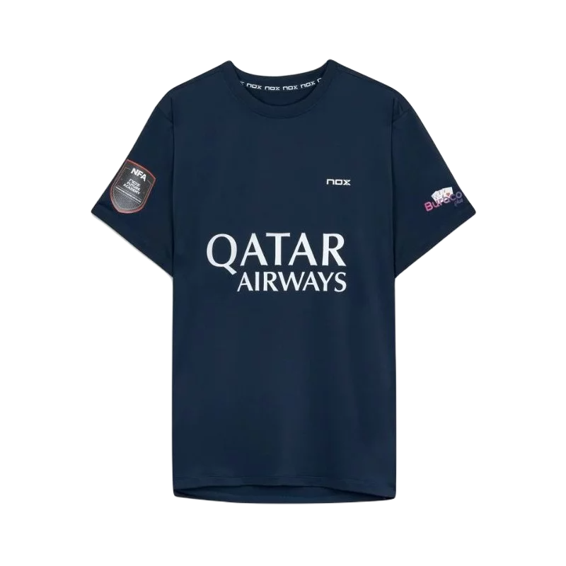 NOX AT10 AGUSTIN TAPIA NAVY BLUE OFFICIAL T-SHIRT at only 48,00 € in Padel Market