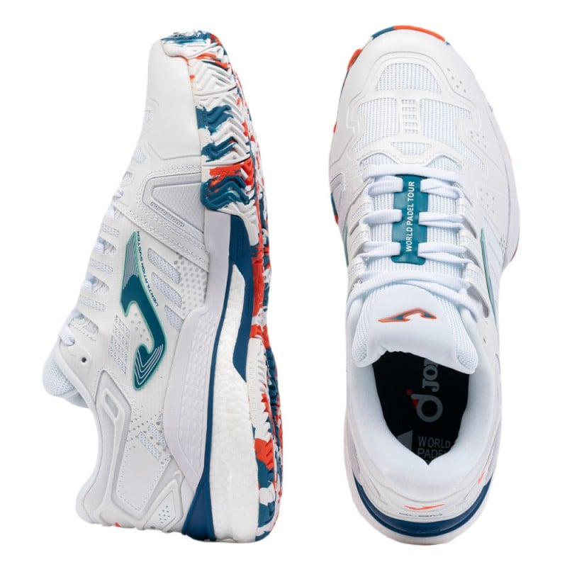 JOMA SLAM MEN 2332 PETROLEUM WHITE SHOES at only 100,49 € in Padel Market