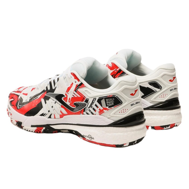 JOMA SLAM MEN 2302 WHITE RED SHOES at only 100,49 € in Padel Market