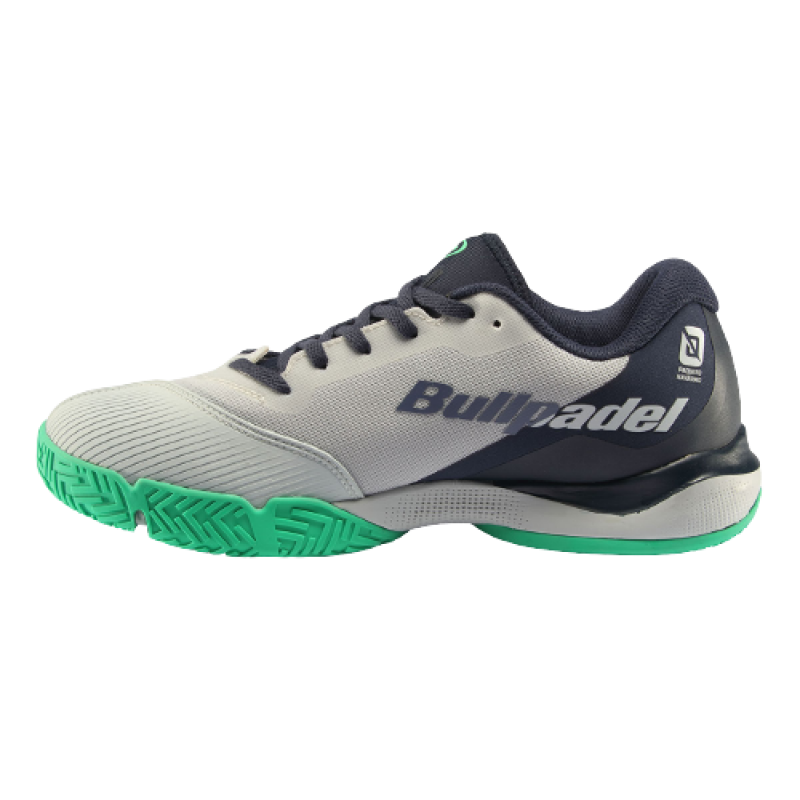 BULLPADEL HACK HYB FLY 23I Light Grey PAQUITO NAVARRO (Shoes) at only 97,45 € in Padel Market