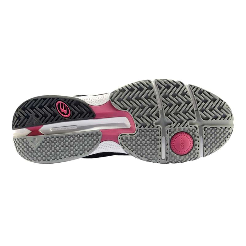 BULLPADEL FLOW HYB FLY 23I BLACK/FUCHSIA SHOES at only 93,70 € in Padel Market