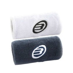 BULLPADEL BPMU233 WHITE/WASHED BLUE WRISTBAND at only 10,95 € in Padel Market