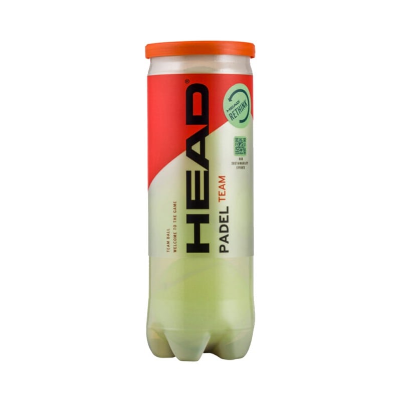 HEAD PADEL TEAM TUBE OF 3 BALLS at only 4,50 € in Padel Market