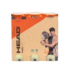 HEAD PADEL TEAM 3 TUBES OF 3 BALLS at only 12,95 € in Padel Market