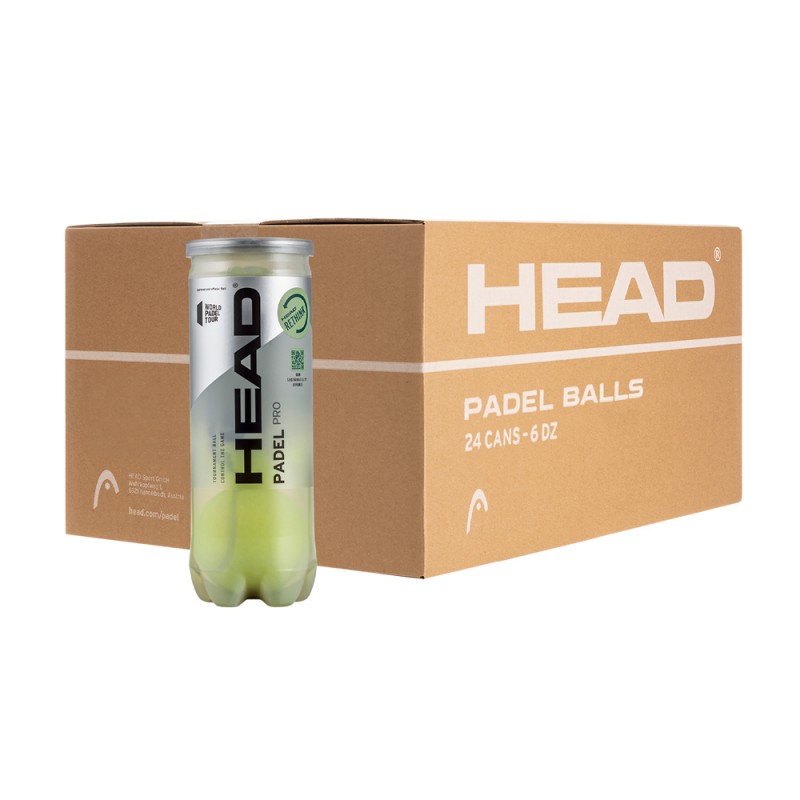 HEAD Pro Låda 24 Padelbollstub (72 Bollar) för endast 85,95 € i Padel Market