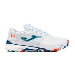 JOMA SLAM MEN 2332 PETROLEUM WHITE SHOES at only 90,45 € in Padel Market