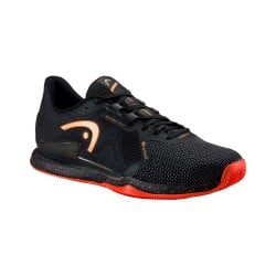 HEAD SPRINT PRO 3.5 SF CLAY BLACK/ORANGE SHOES at only 119,95 € in Padel Market