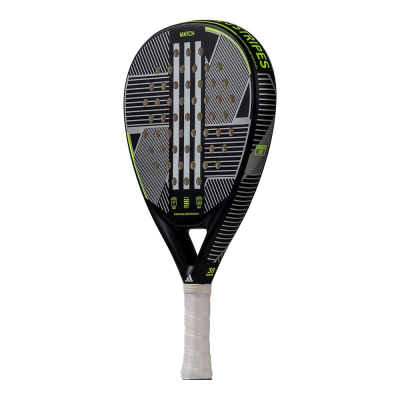 ADIDAS MATCH 3.3 BLACK/LIME 2024 (RACKET) at only 74,95 € in Padel Market