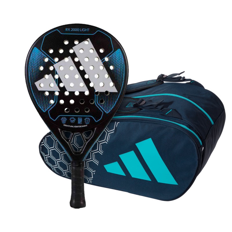 ADIDAS RX 2000 LIGHT 2023 RACKET + ADIDAS CONTROL 3.2 NAVY RACKET BAG at only 84,90 € in Padel Market