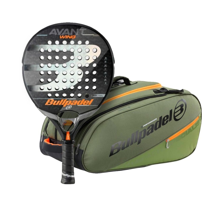 Paket BULLPADEL WING Avant M Racket + BULLPADEL BPP-23014 Performance Khaki Racketväska för endast 99,95 € i Padel Market