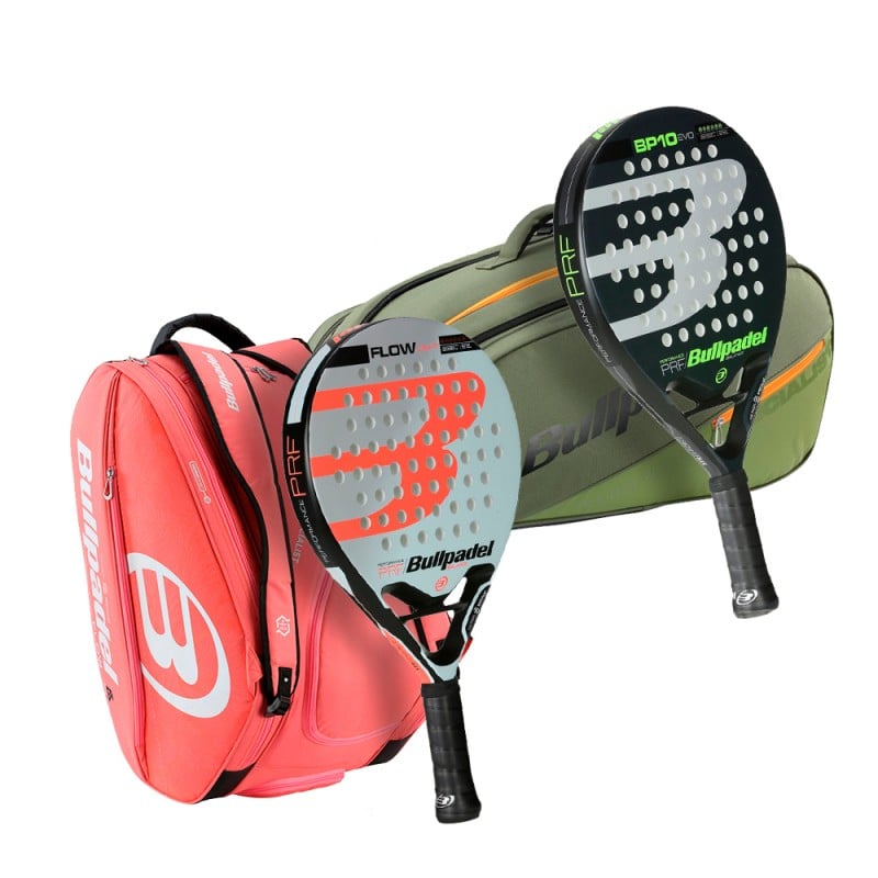 Pack BULLPADEL FLOW Light + BP10 EVO 2022 + Racket bags at only 196,95 € in Padel Market