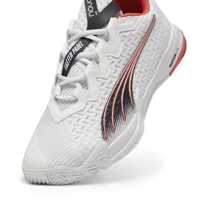 PUMA NOVA Elite White/Red MOMO GONZALEZ (Shoes) at only 103,99 € in Padel Market