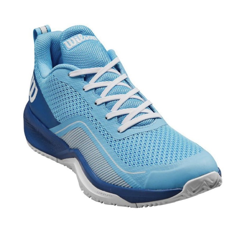 WILSON RUSH PRO LITE BLUE WOMAN'S SHOES at only 89,90 € in Padel Market