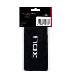 NOX LONG WRISTBAND BLACK WHITE LOGO 2 PCS. at only 5,95 € in Padel Market