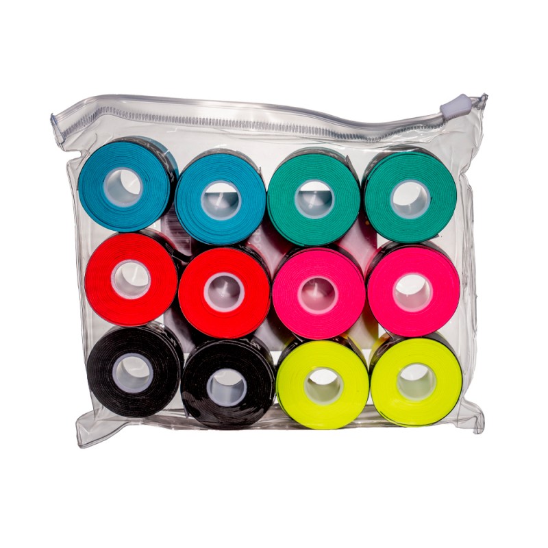 SHOCKOUT SMOOTH OVERGRIPS POT MULTICOLOR 12 PCS. at only 20,95 € in Padel Market