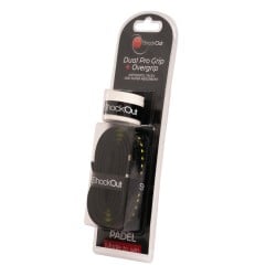 SHOCKOUT DUAL GRIP AND OVERGRIP BLACK at only 8,95 € in Padel Market