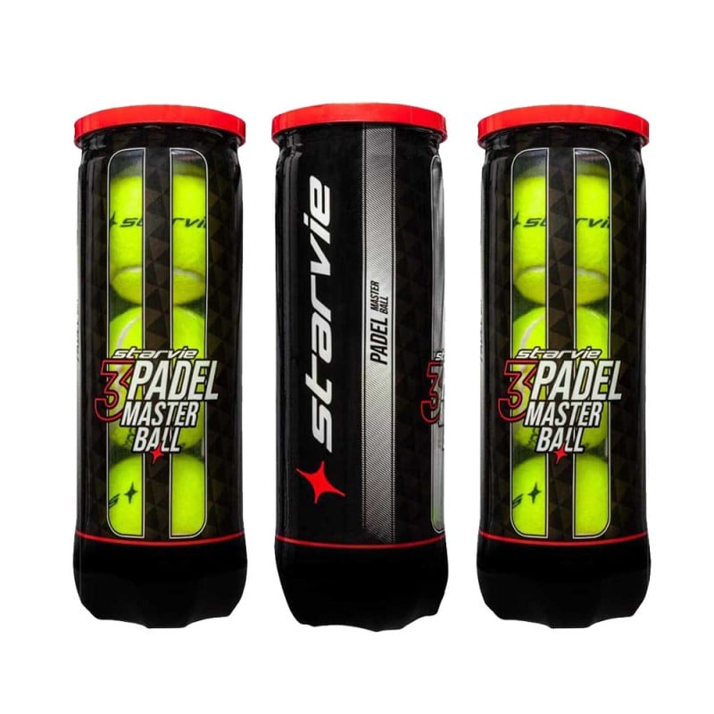 STARVIE MASTER BALL 3 PACK OF 3 BALLS (9 BALLS) at only 11,95 € in Padel Market