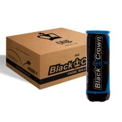 BOX 24 JARS OF 3 BALLS BLACK CROWN ONE (72 BALLS) at only 108,00 € in Padel Market