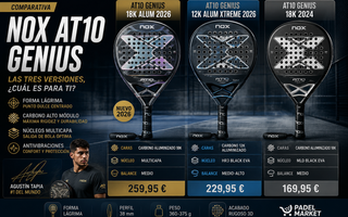 NOX AT10 Genius 18K: análisis y comparativa de la pala de Agustín Tapia