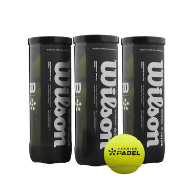 Pack 3 Botes 3 Pelotas WILSON Padel PREMIER