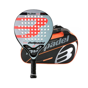 Pala BULLPADEL FLOW Light 22 + BULLPADEL BPP-22015 TOUR Negro