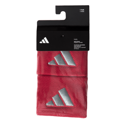 Muñequeras S Rojo Gris X2
