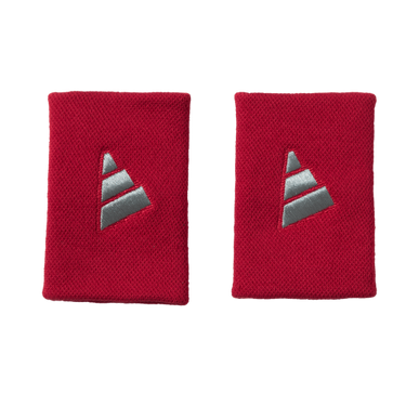 Muñequeras Adidas L Rojo/Gris X2