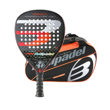 Pala BULLPADEL VERTEX 03 2022 Chingotto - Tello + Paletero BULLPADEL BPP-22015 TOUR Negro