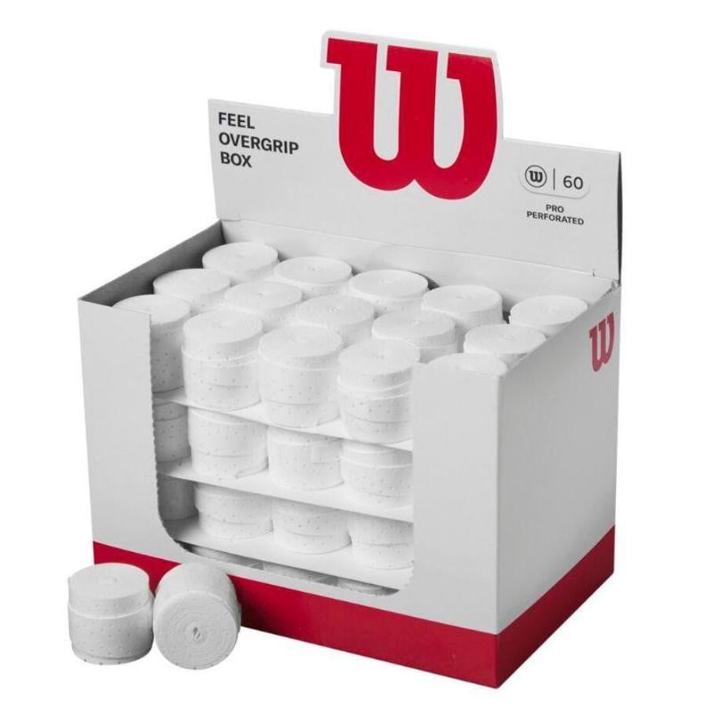 Racket Junior Wilson Pro Overgrip Padel - 60 Stuks, Witte Grip Voor Rackets, Uniseks Wilson Tennis Racket Junior Wilson Pro Overgrip Padel - 60 Stuks, Witte Grip Voor Rackets, Uniseks Wilson Tennis