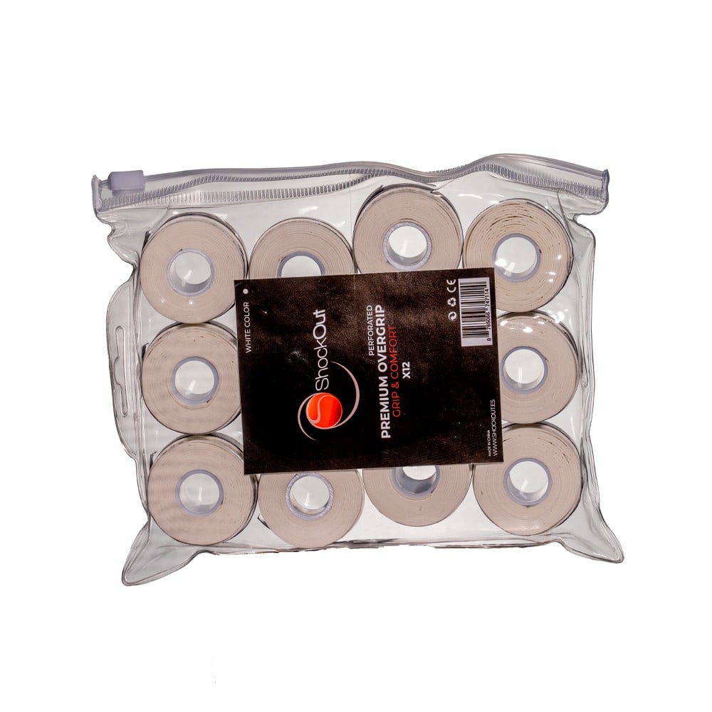 Bolsa Overgrips Perforados Blanco 12 Uds