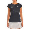 Camiseta mujer Bullpadel AFORE PREMIER PADEL negra #Color_Negro