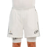 Short hombre Bullpadel BARDE PREMIER PADEL blanco #Color_Blanco