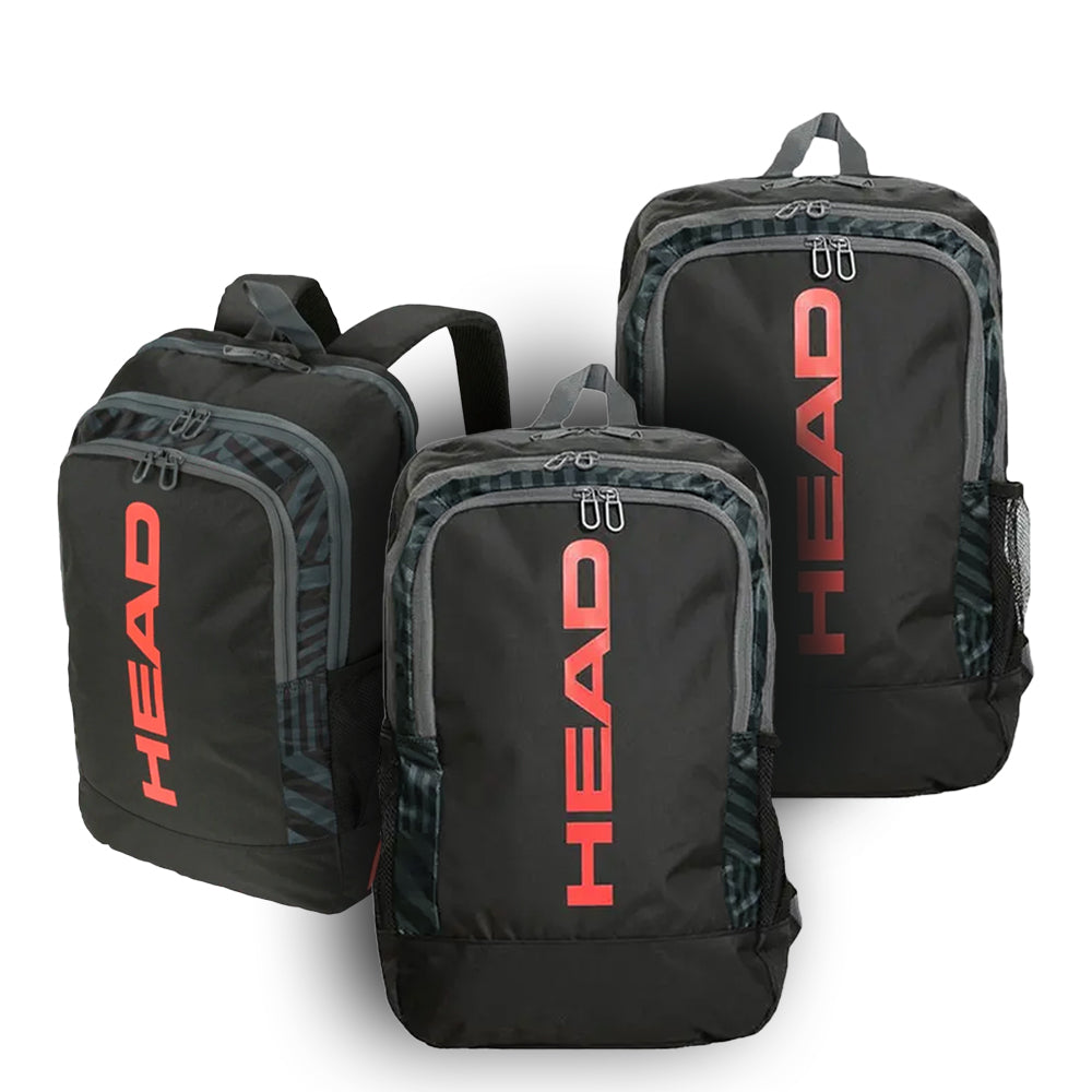 Pack of 3 HEAD Base Backpack 17L Black/Red – Padel Market