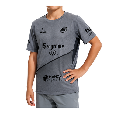 BULLPADEL MENSA JR Gris FW26 PAQUITO NAVARRO (Camiseta Oficial)