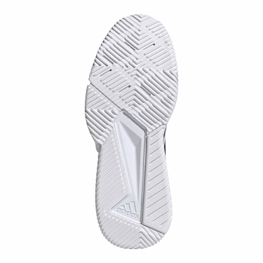 Zapatillas de pádel hombre Adidas Courtquick blancas y rosas FW26 #Color_Blanco