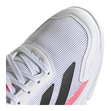Zapatillas de pádel hombre Adidas Courtquick blancas y rosas FW26 #Color_Blanco
