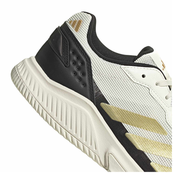 Zapatillas de pádel hombre Adidas Courtquick blancas y doradas FW26 #Color_Blanco