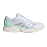 Zapatillas de pádel mujer Adidas Crazyquick LS blancas y verdes FW26 #Color_Blanco