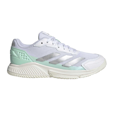 Zapatillas de pádel mujer Adidas Crazyquick LS blancas y verdes FW26 #Color_Blanco