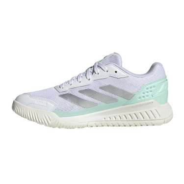 Zapatillas de pádel mujer Adidas Crazyquick LS blancas y verdes FW26 #Color_Blanco