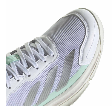 Zapatillas de pádel mujer Adidas Crazyquick LS blancas y verdes FW26 #Color_Blanco
