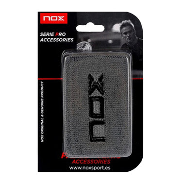 NOX Grey Black Logo Wristband 2 Units