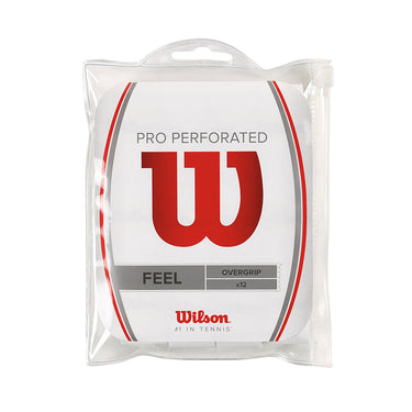 Overgrips WILSON PRO Overgrip Perforated 12 Uds White