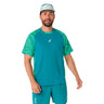 Camiseta Asics Padel Court All Over Print SS TOP SS26 verde #Color_Verde